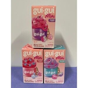 Gui-Gui Mini Slime Kits: Cloud, Butter, Clear